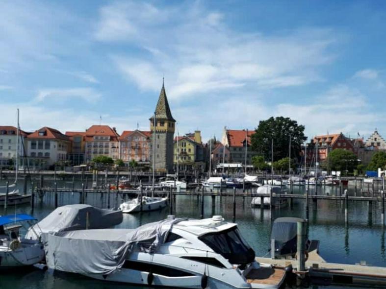 Lakeview Penthouse Meersburg Bagian luar foto