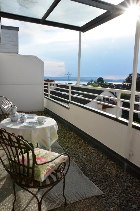 Lakeview Penthouse Meersburg Bagian luar foto